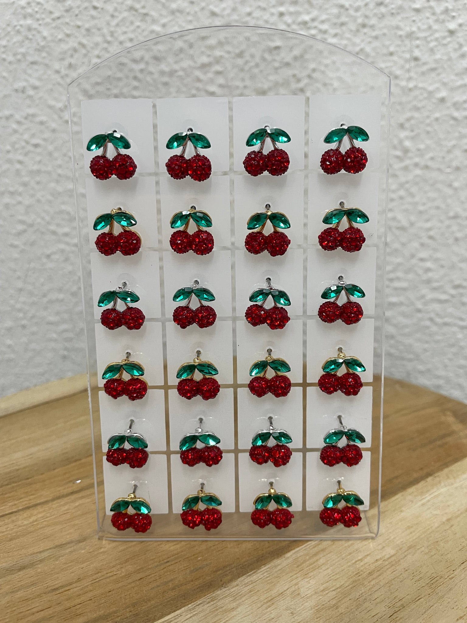 Pendientes cerezas