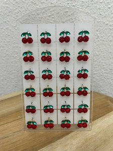 Pendientes cerezas
