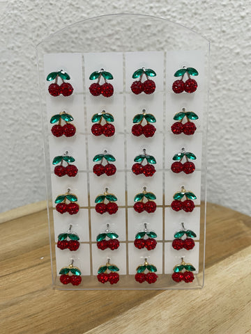 Pendientes cerezas