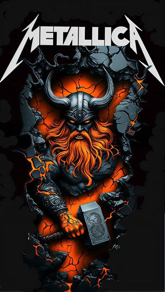 Camiseta Vikingo rojo