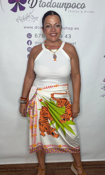 Falda pareo larga