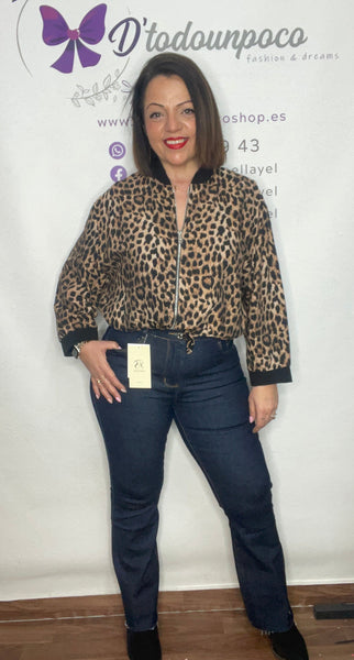 Chaqueta Bomber Print