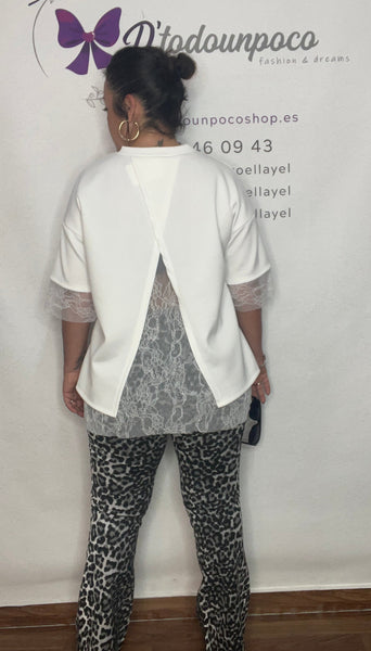 Camiseta encaje