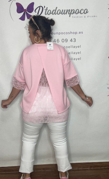 Camiseta encaje