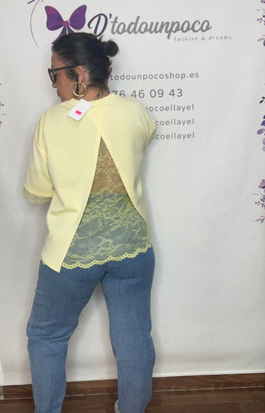 Camiseta encaje