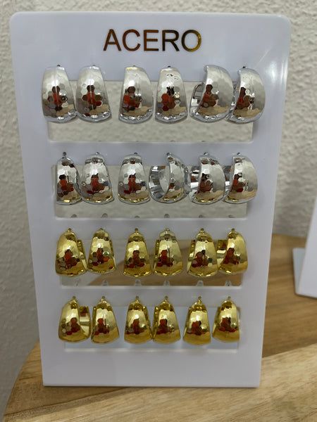Pendientes 4€ acero