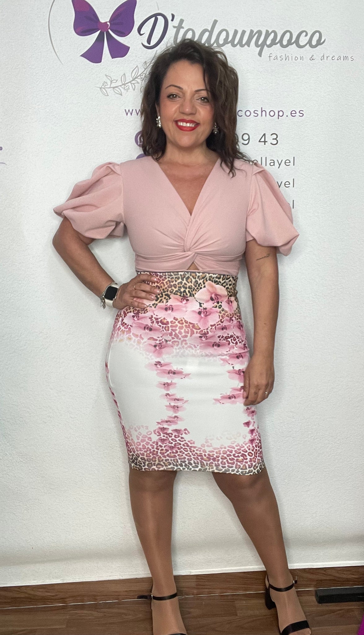 Falda Orquidea